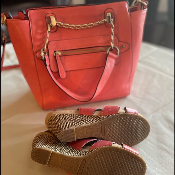 Women’s Ladies CHARMING CHARLIES Purse and Shoe Set Sz 9 COMBO - Picture 8 of 11